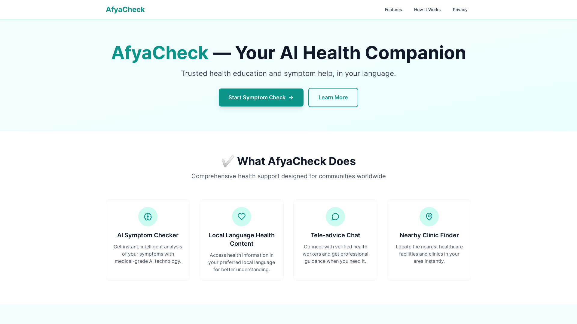 Afyacheck Health Friend cover