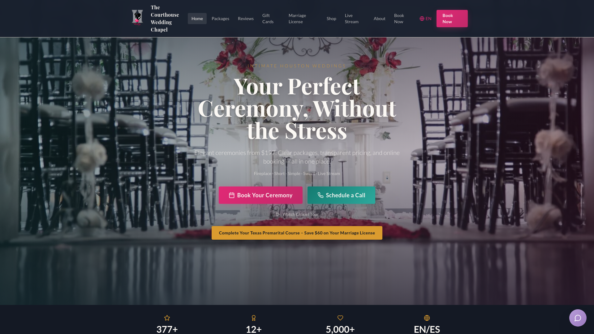 The Courthouse Wedding Chapel cover