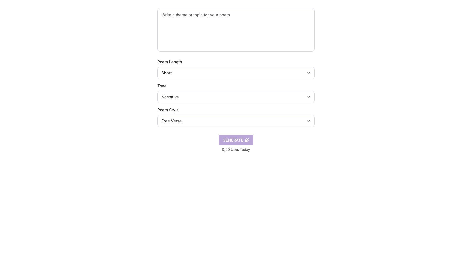 AI Poem Generator cover