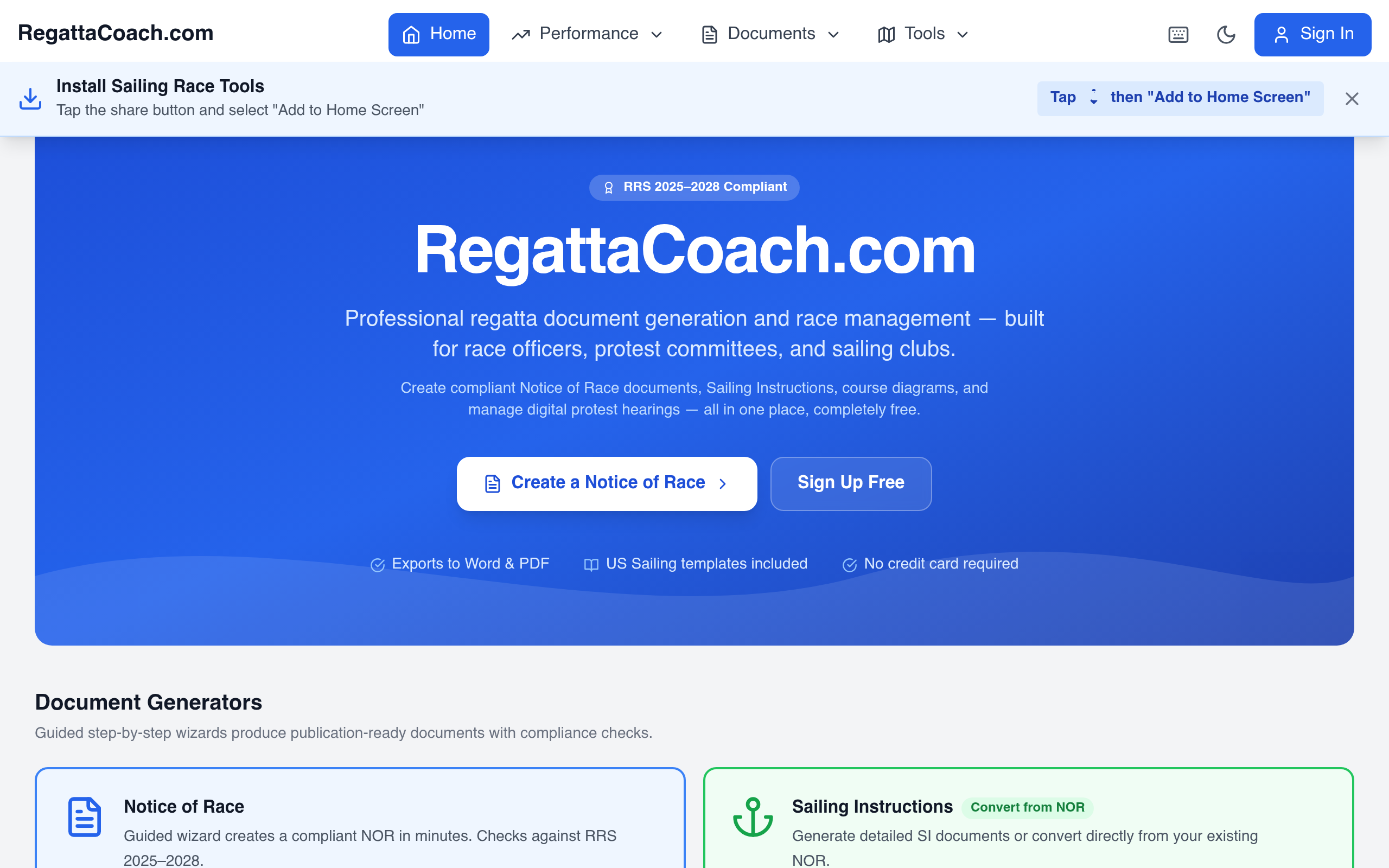 Regatta Coach cover