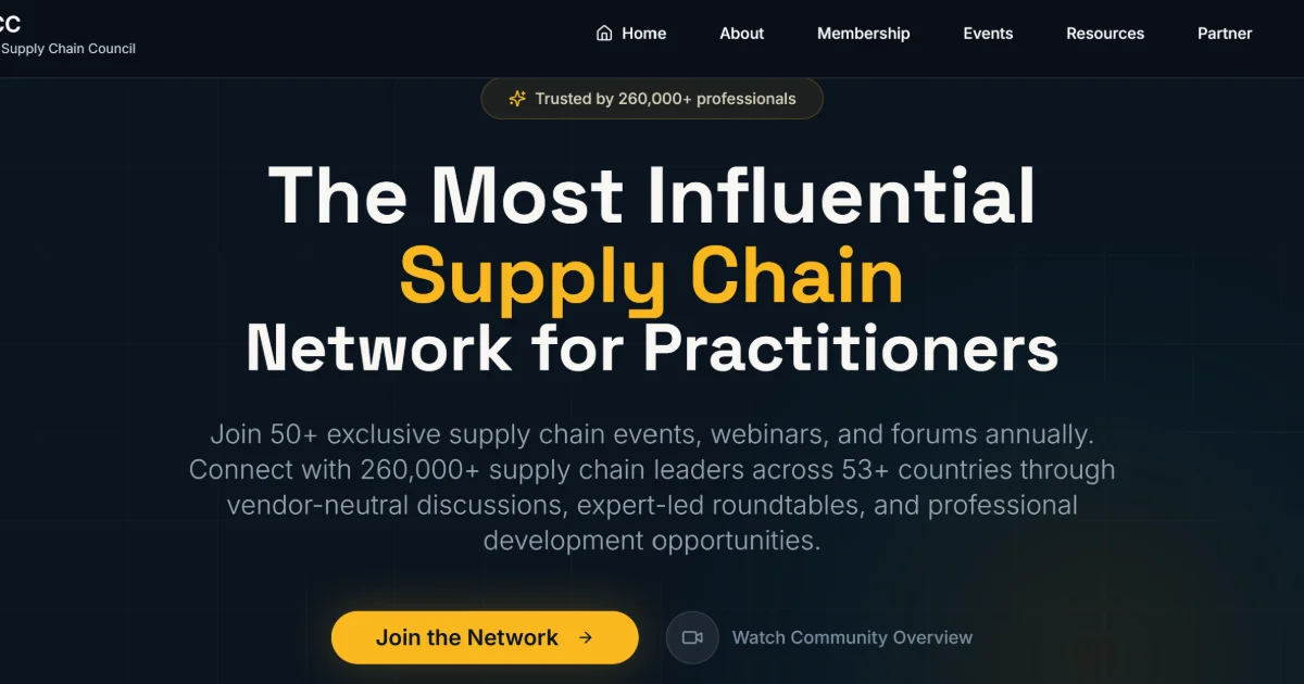 Global Supply Chain Council (GSCC) cover