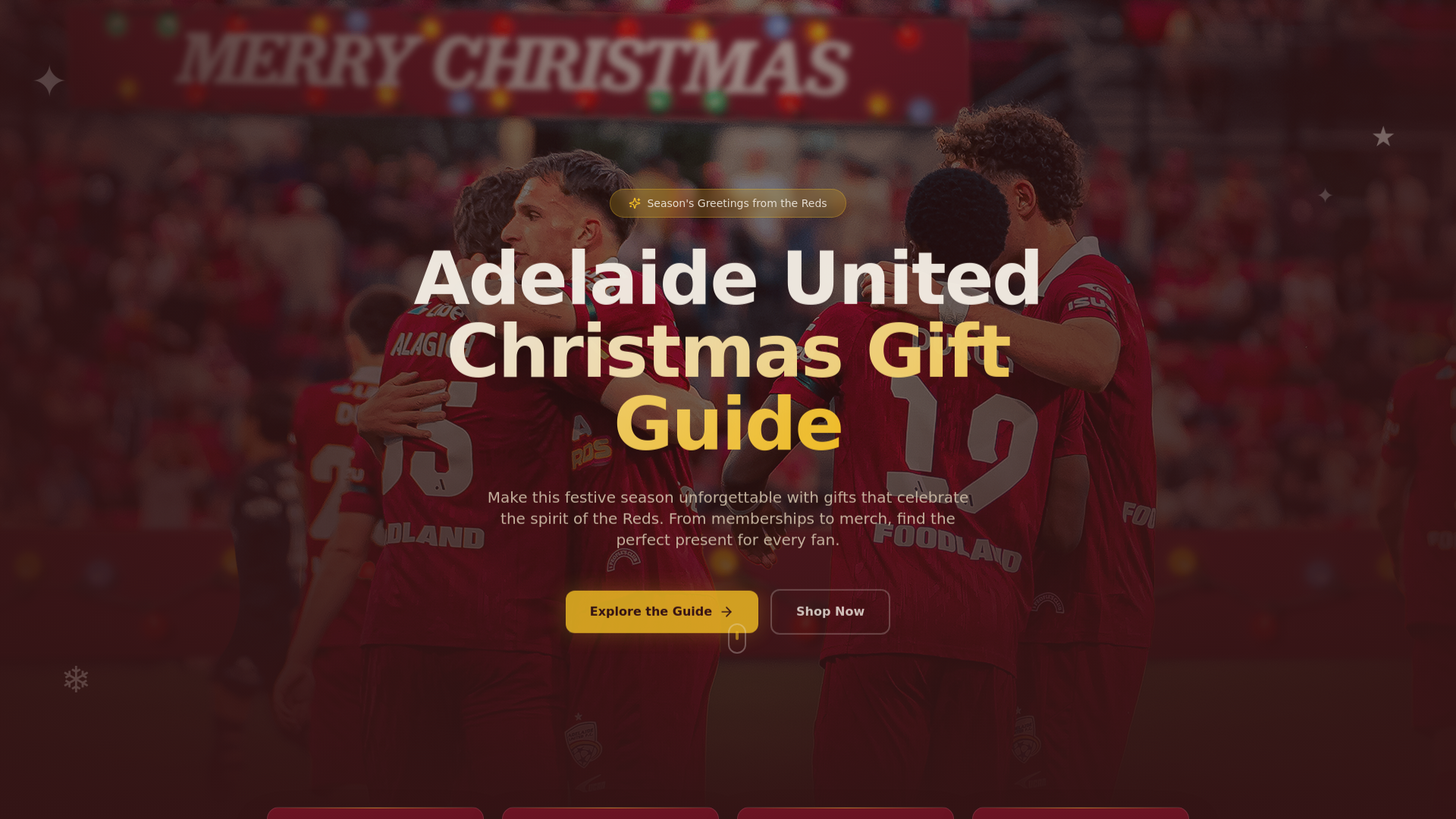 Adelaide United Christmas Gift Guide 2025 cover