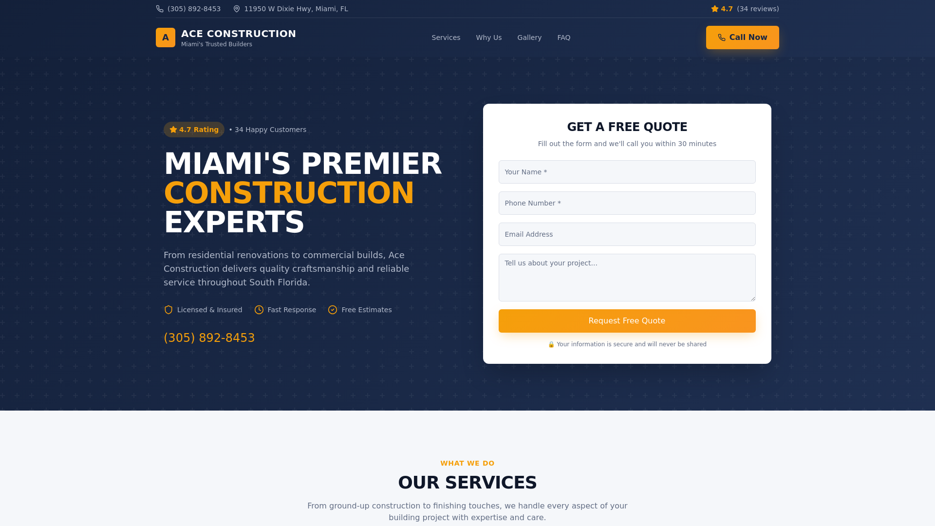 Ace Construction Portal cover