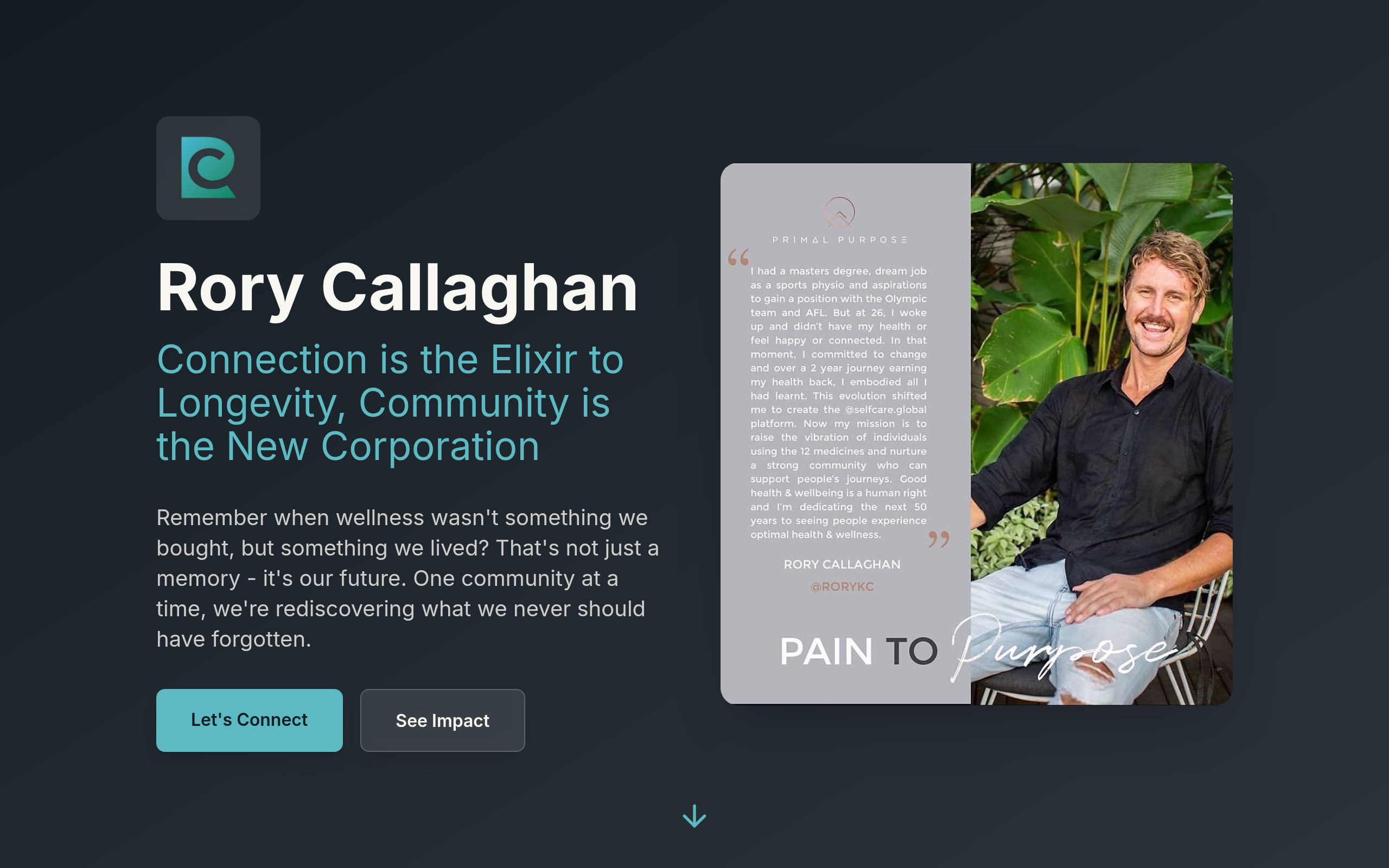 Rory Callaghan - Wellness Integration Architect cover