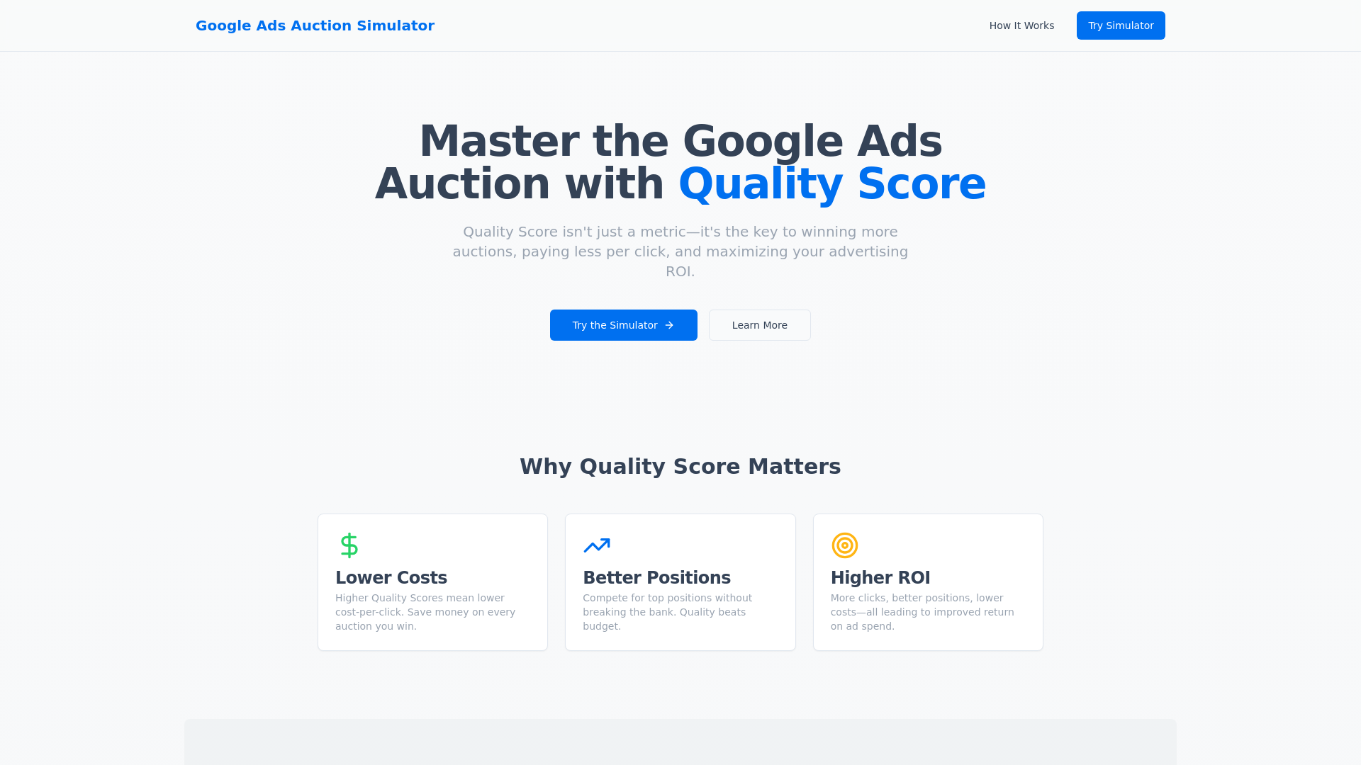 Google Ads Auction Simulator cover