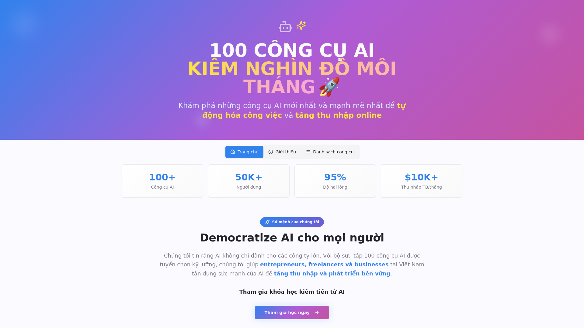 AI Kiem Tien Hub cover