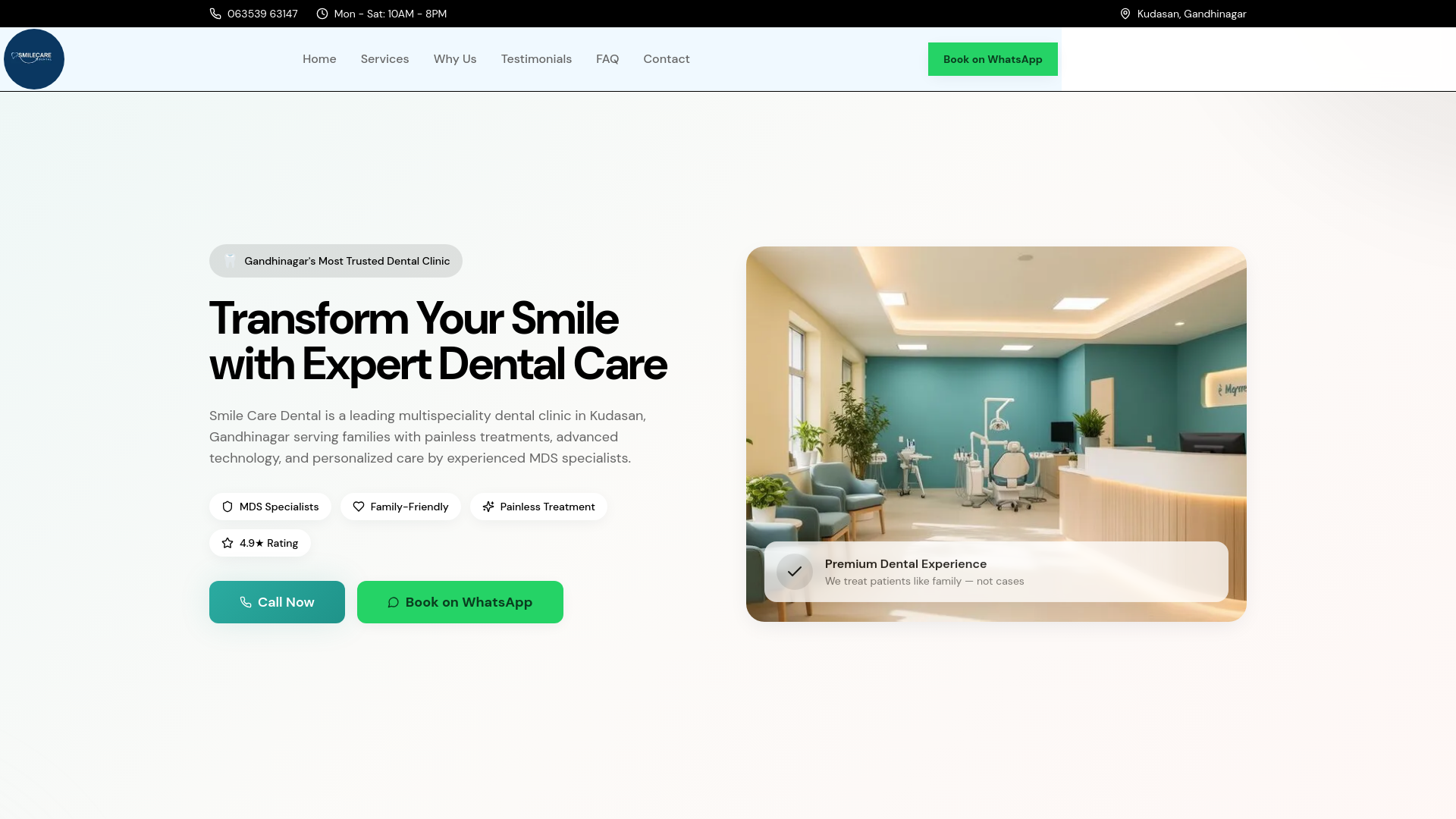 Smile Care Dental Gandhinagar cover