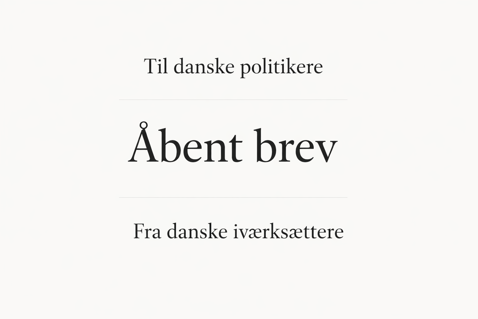 Åbent brev: Stop Iværksætterskatten cover