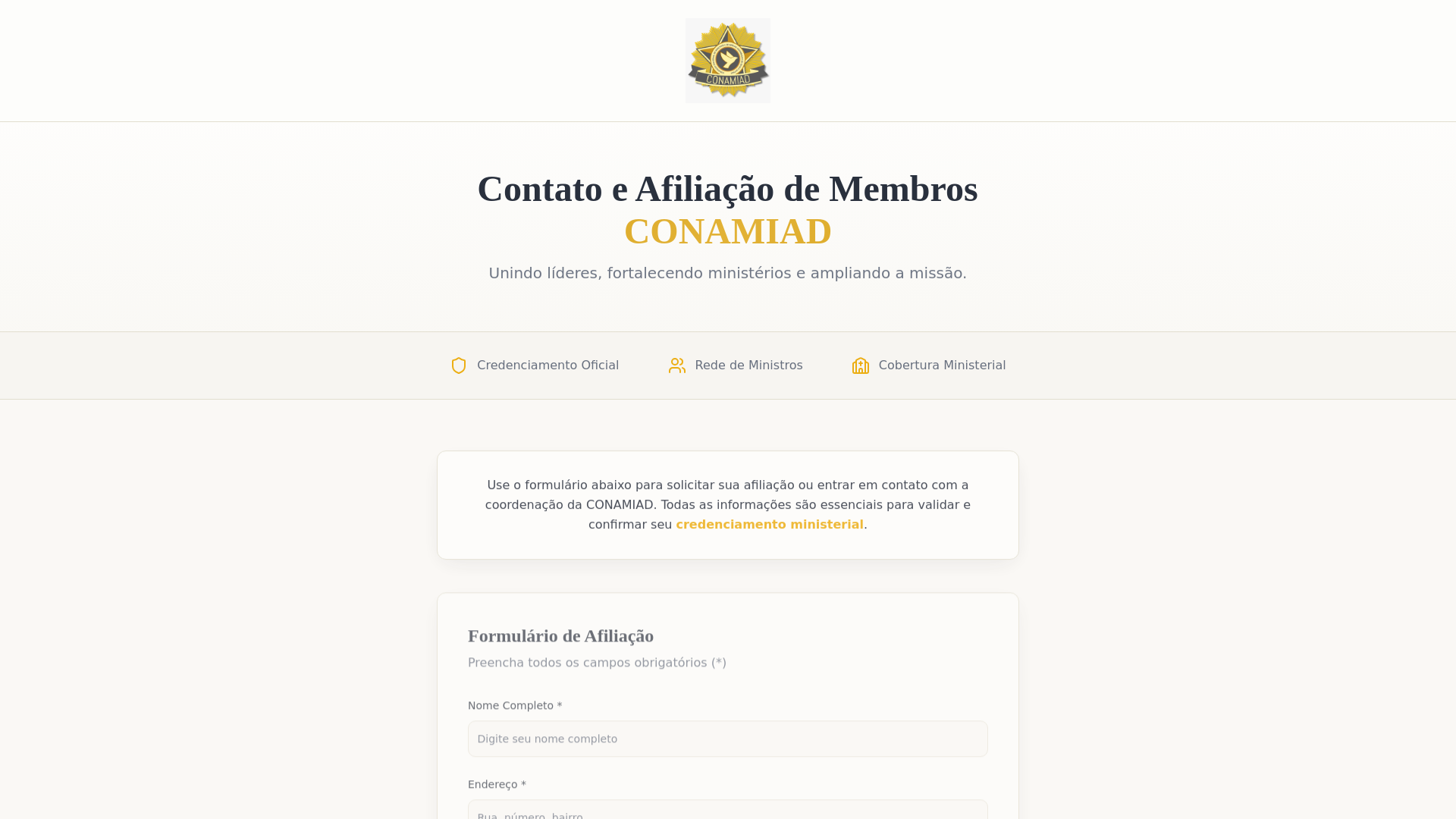 CONAMIAD Member Portal cover