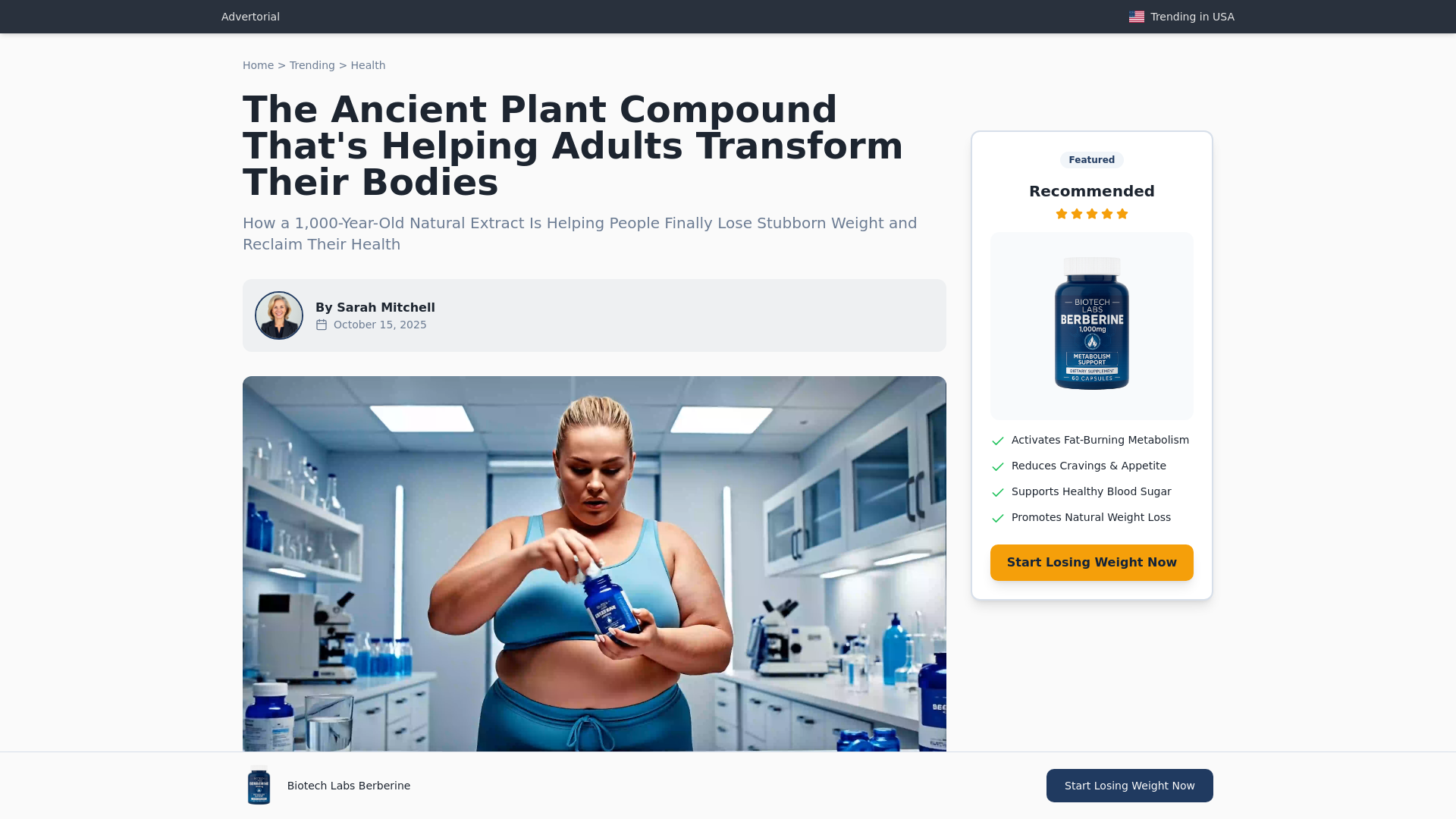 Berberine Cognitive Breakthrough cover