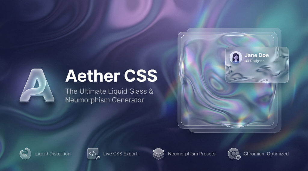 Liquid Glass CSS Generator cover